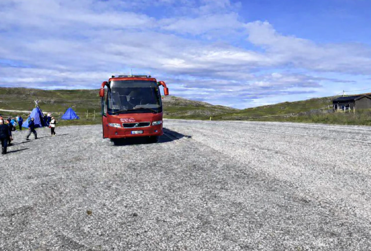 Bus from North Cape Tour from Honningsvåg